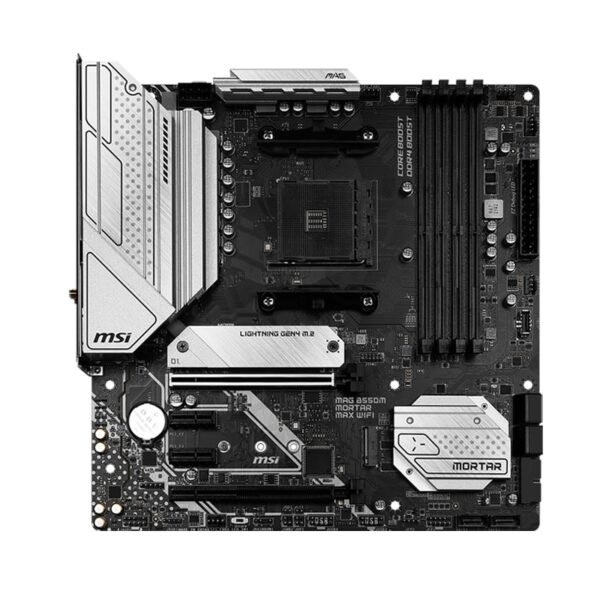 MSI B550M MORTAR MAX WIFI AMD AM4 M-ATX Gaming Motherboard - Image 2